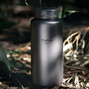 Tiartisan Titanium 700ml/1000ml Sports Bottle Large Capacity Camping Drinkware Outdoor Lightweight Leak-proof Water Bottle
