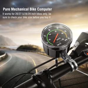 Universal Mechanical Speedometer for Bicycles Made Durable Aluminum Alloy High-quality Bicycle Equipment Speedometer Odometer