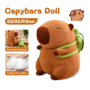 25/32/45cm Cute Capybara Plush Toy Kawaii Aniamls Stuffed Toys Turtle Backpack Soft Doll Plushie Toys Festival Gift 水豚玩偶