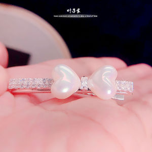 Korean Style Butterfly Knot Duckbill Hair Clip Zircon Stone Bangs Fixing Side Clip Fashionable Hair Accessories Fresh out