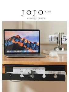 Đế Máy Tính Để Bàn JOJOS L. PD. Đồ Dùng Nhà Bếp Không Cần Đục Lỗ Dây Cáp Bên Dưới Bàn Dây Cáp Điện Thoại Di Động Hộp Đựng Cáp