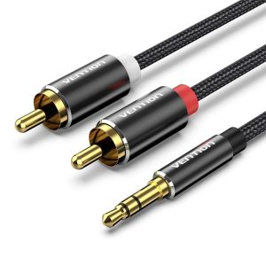 Vention RCA Cable 3.5mm to 2RCA Splitter RCA Jack 3.5 Cable RCA Audio Cable for Smartphone Amplifier Home Theater AUX Cable RCA