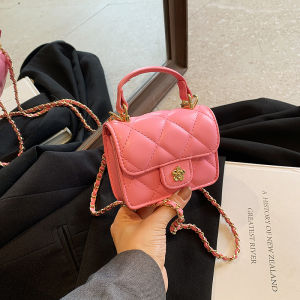 K-style Kids Bag Chic Chanel-Style Girl Diamond Crossbody Bag Fashionable Princess Handbag Accessories Coin Purse