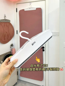 Modern Minimalist Yoga Mat Storage Solution Wall Mounted Door Back Space Utilitarian Renting Practical Storage Basket Bag Shelf