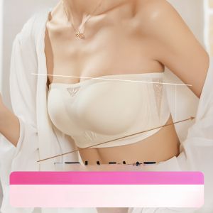 Tingmei Áo Ngực Trơn Chống Trơn Trượt Cho Nữ Có Lớp Lót Cốc Nylon Vô Hình Mềm Mại Hỗ Trợ Bọc Cốc Phong Cách Mùa Hè Trang Phục Mùa Hè