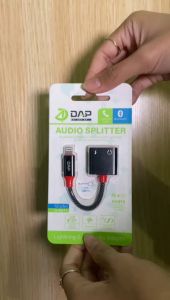 DAP D-AU11 Audio Splitter Lightning to Lightning & Female Jack 3.5mm On Bluetooth - Garansi 1 Tahun