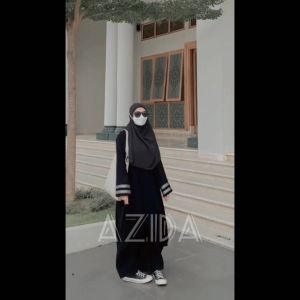 Abaya Turki Hitam Terbaru Remaja 2023 Bahan Jetblack Premium Gamis Simple dan Elegan Wanita Dewasa