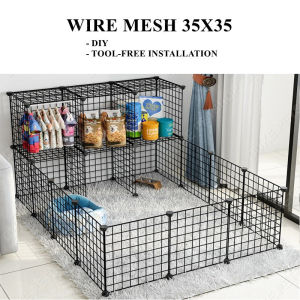 DIY Pet Fence Dog Fence Pet Playpen Dog Playpen Crate For Puppy Cats Rabbits 35cm x 35cm Dog Fence