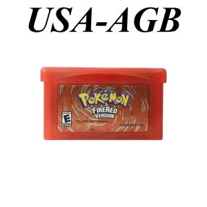 Bandai | Pokémon 32 Bit Video English USA Version GBA Game Card Bundle Ruby Sapphire Emerald FireRed LeafGreen Gameboy Advance Cartridge