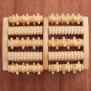 Wooden Roller Foot Bottom Massager Acupoint Rubbing And Pressing Foot Care Device Family Use Leg And Foot Wooden Massage