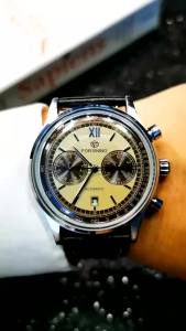 Forsining Classic Retro Mechanical Watch for Men Concave Glass Calendar Sub-Dial Genuine Leather Belt Business Automatic Watches