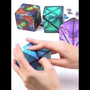 3D Cube Magnetic Variation Toy New Cognitive Logic Geometry Black Technology Childrens Plaything Montessori Educational Class