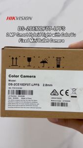 Hikvision CCTV Camera DS-2CE10DF0T-LPFS 2MP HD 24/7 ColorVU Built-in Mic With Audio Smart Hybrid Light Waterproof Bullet CCTV Camera