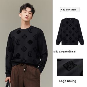 Cabbeen | Áo Hoodie Bông Thiết Kế Velvet Sang Trọng