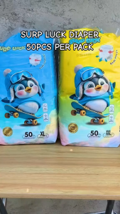 【B1T1+3 Free gifts】Surp Luck Korean Diapers 100 PCS Pull-up Pants Ultra Thin Breathable  Baby Diaper Tapes Newborn NB/S/M/L/XL/2XL/3XL Strengthen absorption Quick Dry