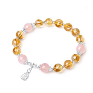 CTS กำไลลูกปัดอาเกตคริสตัล S925สีเงิน CHOW TAI SENG อาจรอบก่อน S1HC0512