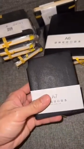 ALX MALAYSIA Leather Cover A6 A7 Pocket Size Notebook Student Journal Daily Handy Notebook Weekly Monthly Diary Book Traveler Organizer Planner Buku Nota Buku Catatan 笔记本