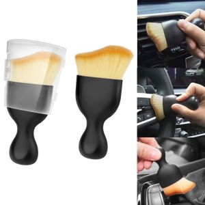 PICKIT Ultra Soft Car Interior Cleaning Brush  Curved Design Dust Sweeping Soft Brush Car Beauty Car Gap Car Detailing Brush Air Conditioning Outlet