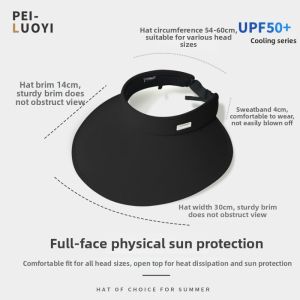 PEILUOYI | Upgraded Celebrity-like Hollow Brimmed Headband Hat UV Protection Sun Shield