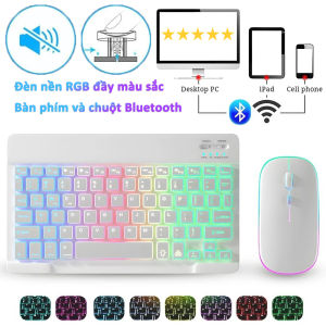 VẬN CHUYỂN 24 GIỜ - bàn phím bluetooth và chuột cho điện thoại máy tính Windows/MAC/Android/iOS/điện/iPad/máy tính bảng không tiếng ồn pin sạc