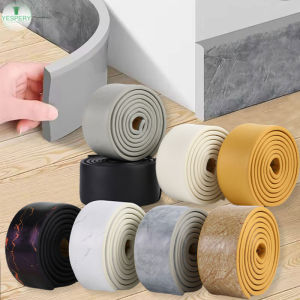 YESPERY 2M Waterproof Self-adhesive Skirting Line 3D Wall Sticker Thickened Anti-collision Decoration Kids Corner Line Home Decoration
