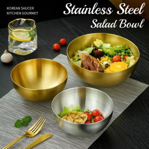 304 Stainless Steel Bowl Thick Baking Mixing Bowl Storage Bowl Salad Bowl Multi Functional Bowl for Kitchen