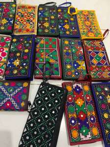Dompet Bordir Pakistan 21X11CM 12PCS/1 LUSIN hanya 226000 aja