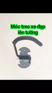 Móc treo xe đạp địa hình nằm dọc (bản lề rộng) gắn tường giá trưng bày xe đạp móc sắt - KAVISOTA