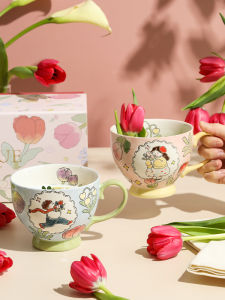 LOTUS BLUE | Hand-painted Wedding Gift Ceramic Mug Set