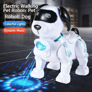 Cute Toy Dog With Cool Features: Bright Projection Lights Lovely Sound Effects Flexible Crawling Movement—Brings Joy To Kids