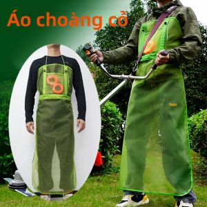 Dây Đeo Vai Bằng Nylon Bền Bỉ Với Tạp Dề Lưới Thoáng Khí Và Túi Đựng Dụng Cụ Bảo Hộ Khi Cắt Cỏ Trong Vườn