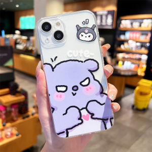 Biqi Cute Kurokos Basketball Couple Cartoon Phone Case Transparent Silicone Full Cover Anti-Fall for iPhone 14 pro Max 13 12 Mini 15 16