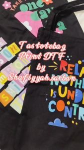 Totebag kanvas printing DTF kekinian by Shafiyyah.sarban
