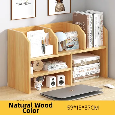 ZHUOHE | Economical Desktop Bookshelf Simple Office Desk Organizer Student Dormitory Table Corner Multi-layer Storage Rack Home Furniture