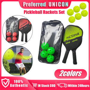 High quality Pickleball paddle Set with 2 Rackets and 4 Pickleballs Outdoor PP Pickleball 40 Holes