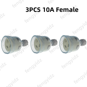 fengyidz SAA Rewirable Plug Socket Australian Female Socket 3 Prong Electrical Socket Grounded Rewire Socket DIY Assembled