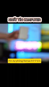 Pin dự phòng siêu nhanh cho iphone 15 Remax RPP-86 10000mAh hỗ trợ PD 30W QC 22.5W - cổng và cáp typeC in/out (2 màu) Nhất Tín chính hãng