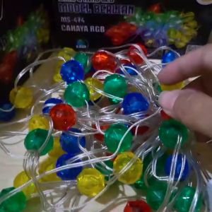 LAMPU HIAS TERBARU MODEL BERLIAN MITSUYAMA MS-474 9 METER 60 LED / LAMPU HIAS LED CAHAYA RGB WARNA WARNI INDOOR OUTDOOR