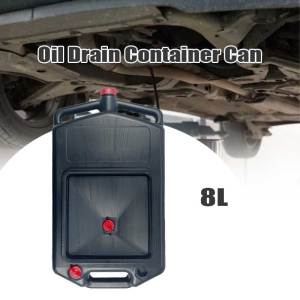 15L Universal Oil Drain Container Can Storage Fluted Collect Pan for Vehicle Replacement
