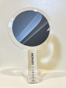 Gi� Trang Điểm Cầm Tay Hai Mặt Trong Suốt Có Kính Lúp 2X Cho Phòng Làm Đẹp Kính Làm Đẹp ABS Hình Tròn Đơn Giản