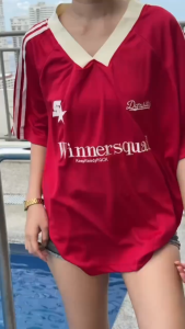 Korean stripe t shirt for men aesthetic oversized shirt vintage clothes casual shirts embroidery top