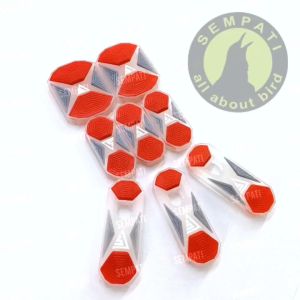 SEMPATI Variasi Sangkar Murai Bahan Karet Bening Transparan Variasi Stoper Kandang Burung Murai Anis Kacer Karet Variasi Dudukan Cepuk Tangkringan Aksesoris Sangkar Kandang Burung Murai