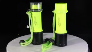 Asafee D457 Super Bright Professional Underwater Diving Flashlight T6 LED Scuba Safety Light 100M 3-gearRotating Magnetic Switch Rechargeable IPX8 Waterproof Portable Flashlight