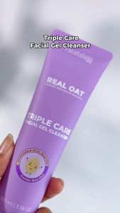 Facetology Triple Care Facial Gel Cleanser Sabun Cuci Muka Gentle Low PH Oat | For All skin Types