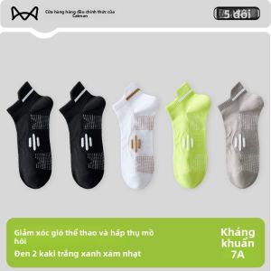 Tất nam MiiOW bằng cotton tất ngắn chống mùi kháng khuẩn - mùa hè