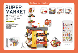 Supermarket Cash Register Playset Shopping Cart Toy