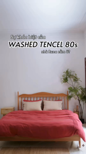 Vỏ Chăn Buộc Nơ Washed Tencel 80s Cao Cấp Runa Corner Mềm Mại Êm Ái 2mx2m2 2m2x2m4
