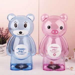 piggy bank for kids tabung tabung duit XUECHUANGYING Smiling Face Cartoon Home Decor Save Money Fun Childhood Cartoon Bear Birthday Gifts Money Box Kids Toys Piggy Bank 存钱罐 生日礼物