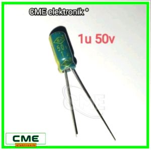 Elko 1u 50v / 1uf 50v / 1 uf 50 volt Elco Kualitas Baik