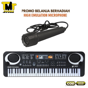 Piano Musik Anak Keyboard Piano Mainan Anak elektronik Edukasi Alat Musik Anak 61 Keys Bisa Charger